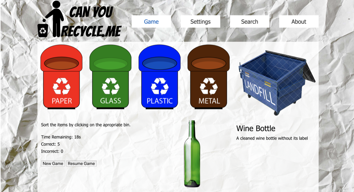 CanYouRecycle.Me Home Page